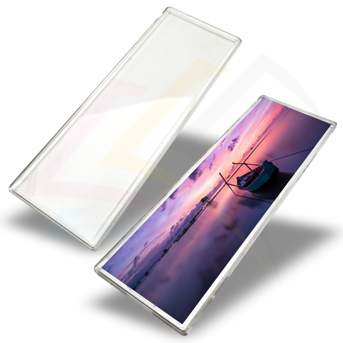 FQ26 Panoramic Acrylic Fridge Magnet Rectangular 152x51mm Photo Insert - Blank or Printed - Pack of 50