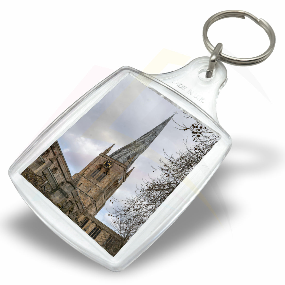 A5 Rectangular 45x35mm Photo Insert Acrylic Keyring - Blank or Printed - Pack of 50