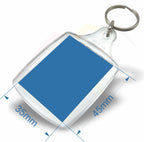 A5 Rectangular 45x35mm Photo Insert Acrylic Keyring - Blank or Printed