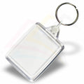 A6 - SAMPLE Rectangular 45x35mm Photo Insert Acrylic Keyring - Blank or Printed