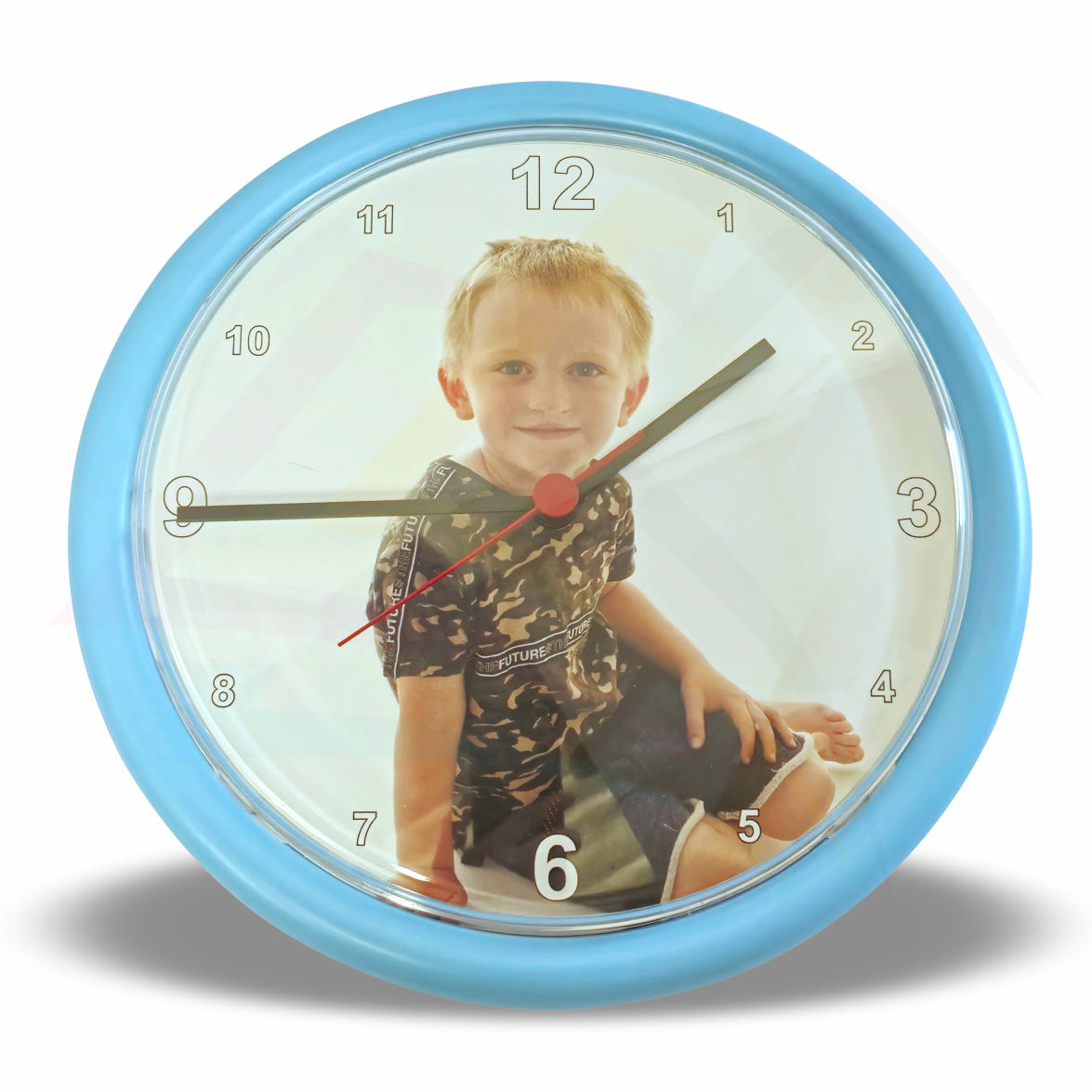 AC02 Acrylic Wall Clock Round 190mm Photo Insert Blank & Printed