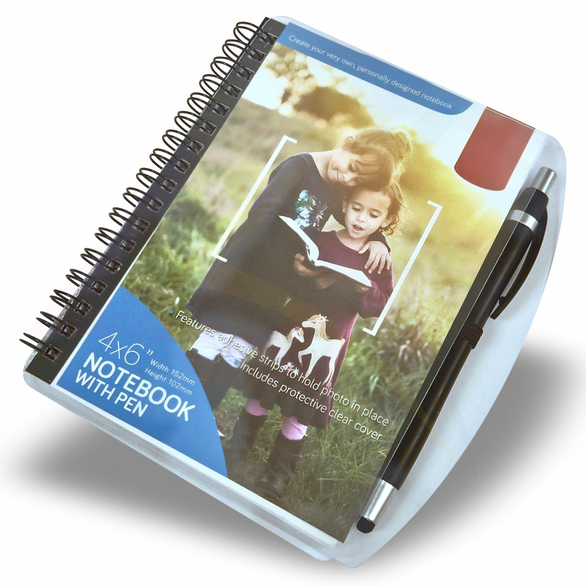 ANBP46 Notebook & Pen 152x102mm Photo Insert - Blank or Printed