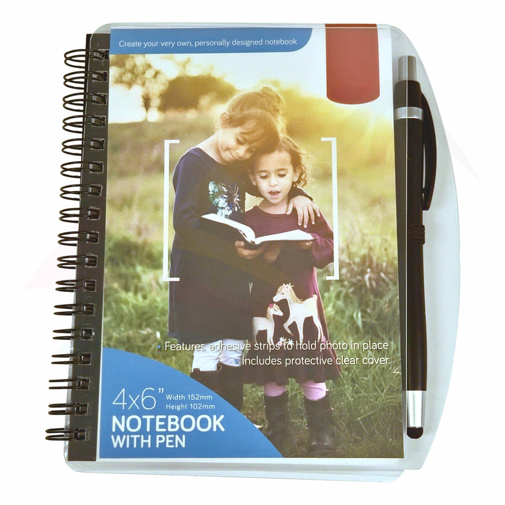 ANBP46-5 Notebook & Pen 152x102mm Photo Insert - Blank or Printed - Pack of 5