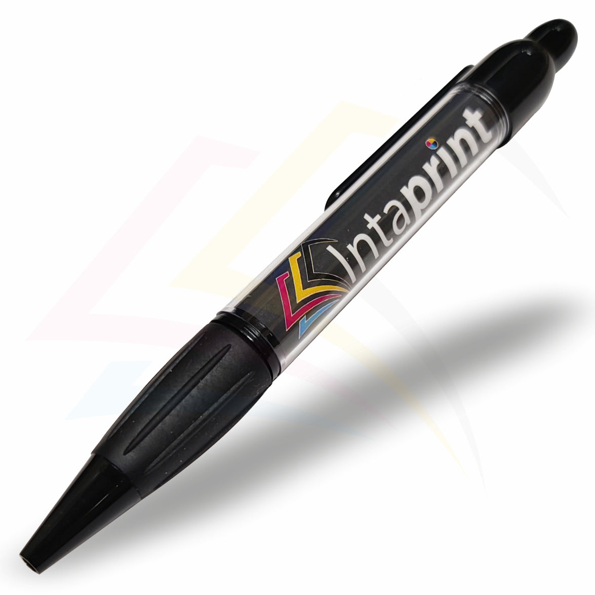 BPRO-5 Black or White 60x35mm Photo Insert Ball Point Pen - Blank or Printed - Pack of 5
