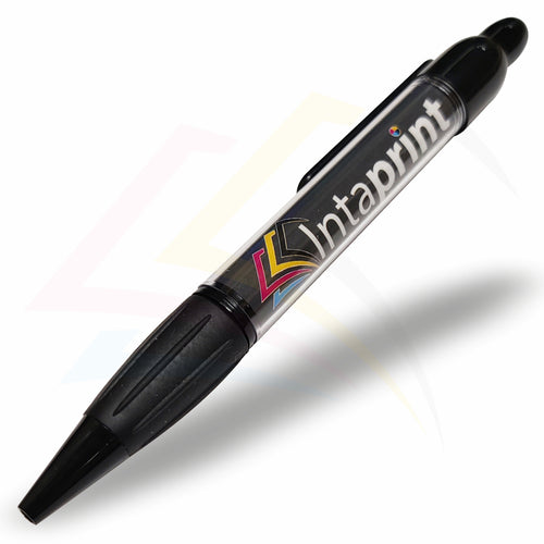 BPRO-5 Black or White 60x35mm Photo Insert Ball Point Pen - Blank or Printed - Pack of 5