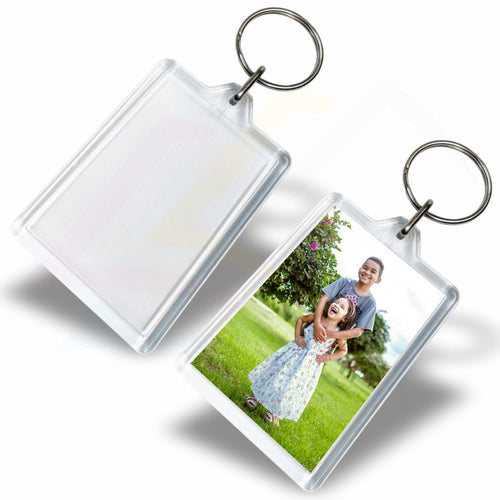 C1 - Vito 50x35mm Photo Insert Acrylic Keyring - Blank - Pack of 50