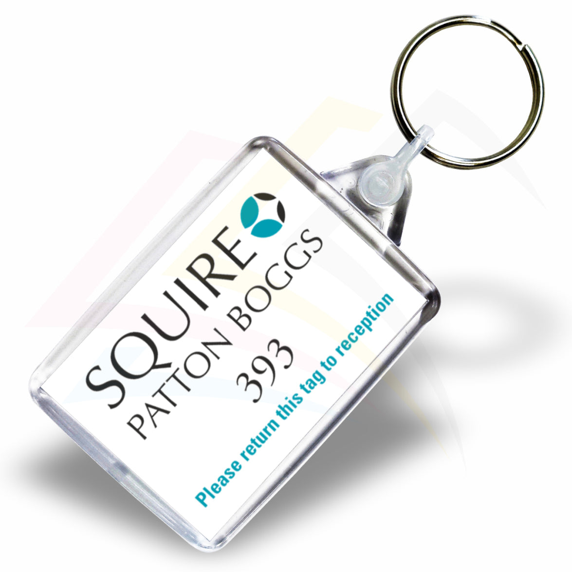 C6 Rectangular 50x35mm Photo Insert Acrylic Keyring - Blank or Printed - Pack of 50