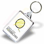 C6-10 Rectangular 50x35mm Photo Insert Acrylic Keyring - Blank or Printed - Pack of 10