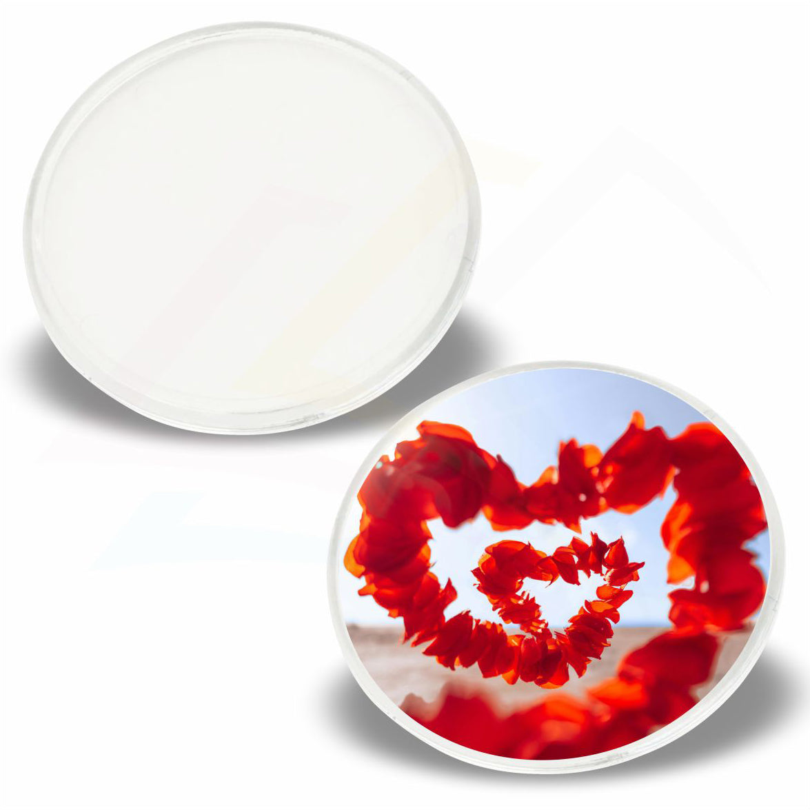 CR02 Round 80mm Photo Insert Acrylic Coaster - Blank or Printed - Pack of 200