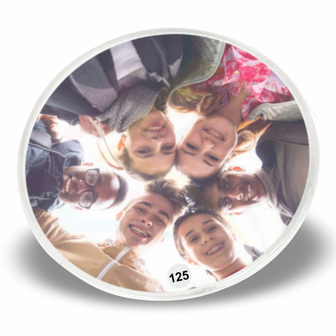 CR02 Round 80mm Photo Insert Acrylic Coaster - Blank or Printed - Pack of 200