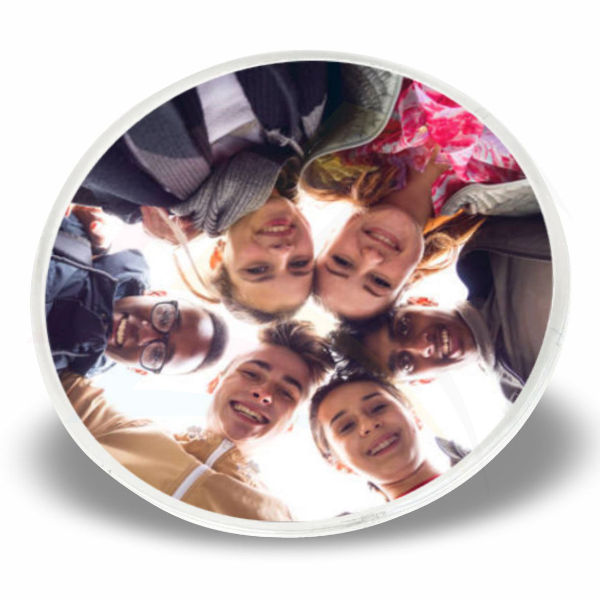 CR02 Round 80mm Photo Insert Acrylic Coaster - Blank or Printed - Pack of 200