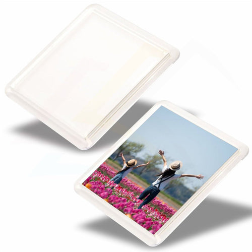 CS02 - 10 Square 80x80mm Photo Insert Acrylic Coaster - Blank or Printed - Pack of 10