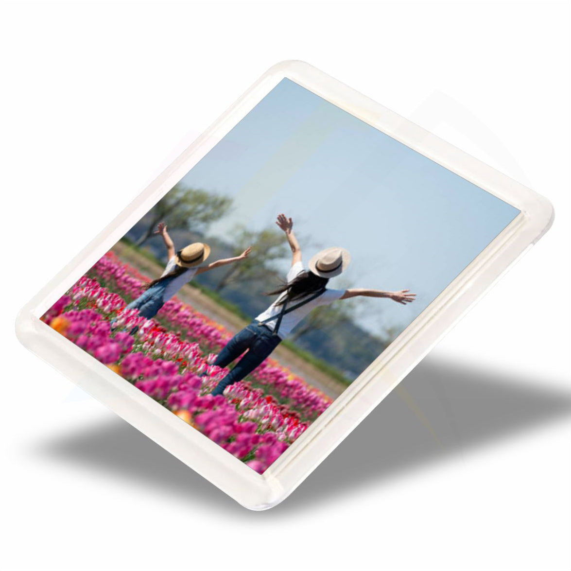 CS02 Square 80x80mm Photo Insert Acrylic Coaster - Blank or Printed - Pack of 200
