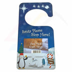DHZ02-XS1-10 My Christmas Door Hanger Light Blue 70x45mm Photo Insert - Blank or Printed - Pack of 10
