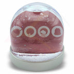 DS08-6 Acrylic Snow Dome with Metallic Coloured Base 70x62mm Photo Insert - Blank or Printed - Pack of 6