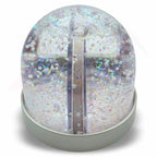 DS08-6 Acrylic Snow Dome with Metallic Coloured Base 70x62mm Photo Insert - Blank or Printed - Pack of 6