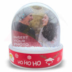 DSP01S-RD-6 Premium Acrylic Snow Dome with 3D Soft Touch Christmas Base 70x62mm Photo Insert - Blank or Printed - Pack of 6
