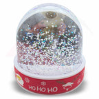 DSP01S-RD-6 Premium Acrylic Snow Dome with 3D Soft Touch Christmas Base 70x62mm Photo Insert - Blank or Printed - Pack of 6