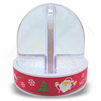 DSP01S-RD-6 Premium Acrylic Snow Dome with 3D Soft Touch Christmas Base 70x62mm Photo Insert - Blank or Printed - Pack of 6