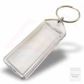 F1 - IB - SAMPLE Rectangular 50x20mm Photo Insert Acrylic Keyring - Blank or Printed