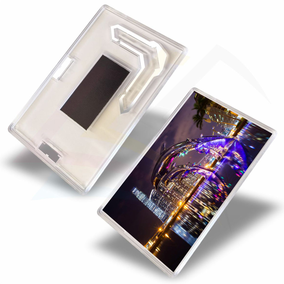FJ02 Jumbo Acrylic Fridge Magnet Photo Frame Rectangular 90x60mm Photo Insert - Blank or Printed - Pack of 50