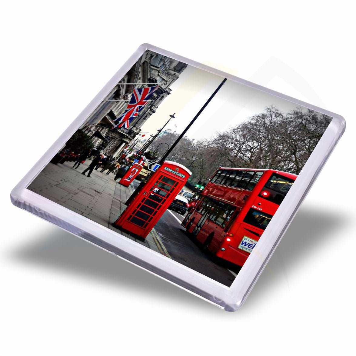 FM57 - IB - 10 Plastic Fridge Magnet 57 x 57mm Insert - Blank or Printed - Pack of 10 - Intaprint Ltd