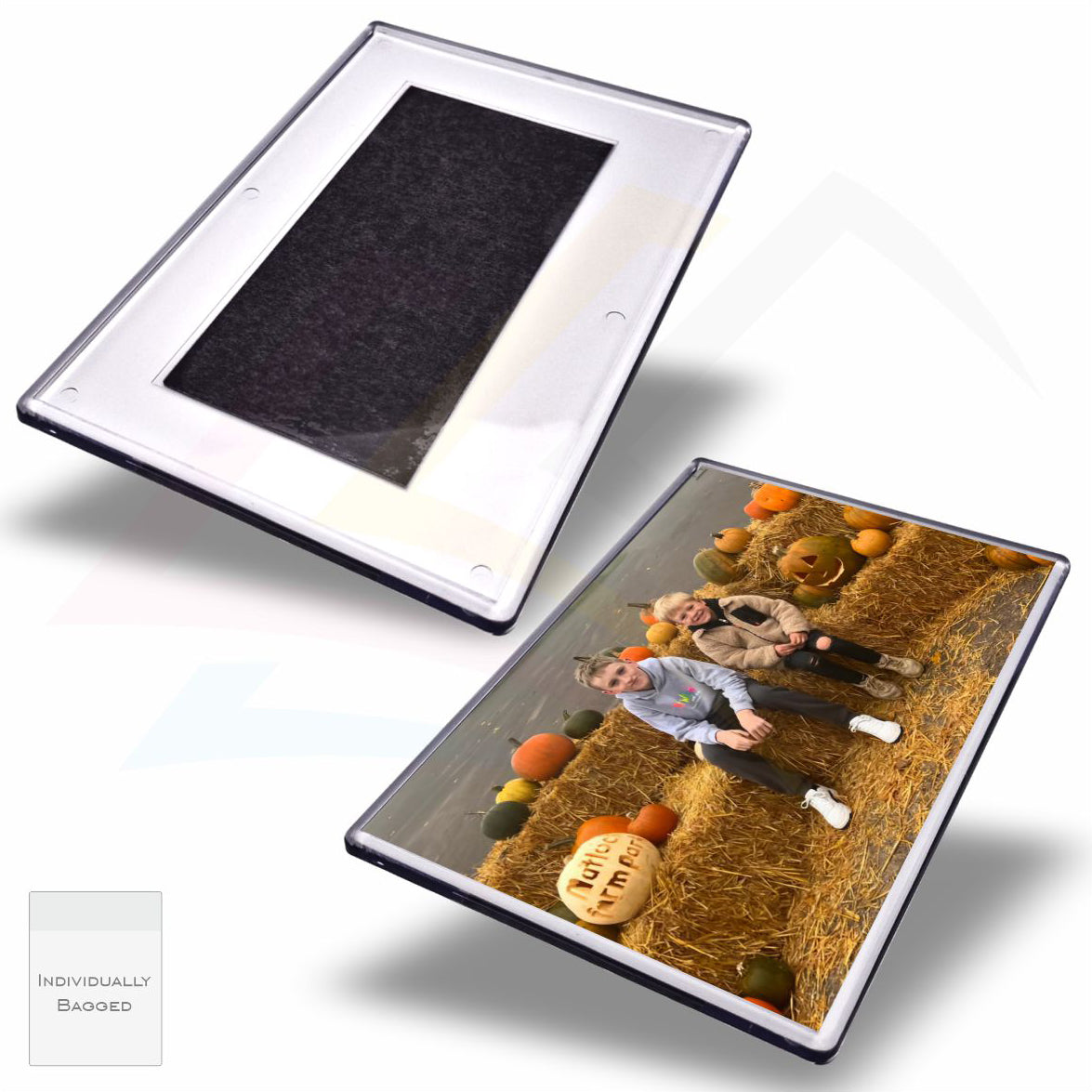 FM64-XL-5 Extra Large Acrylic Fridge Magnet Rectangular 152x102mm Photo Insert - Blank or Printed - Pack of 5