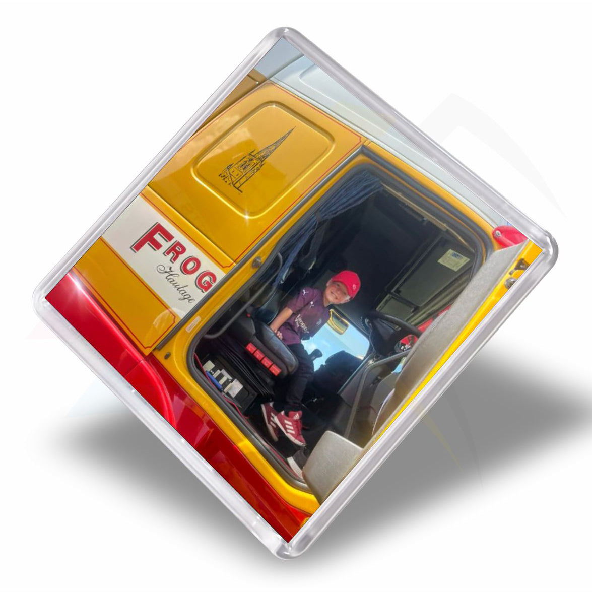 FS02 Acrylic Fridge Magnet Photo Frame Square 58x58mm Photo Insert - Blank or Printed - Pack of 50