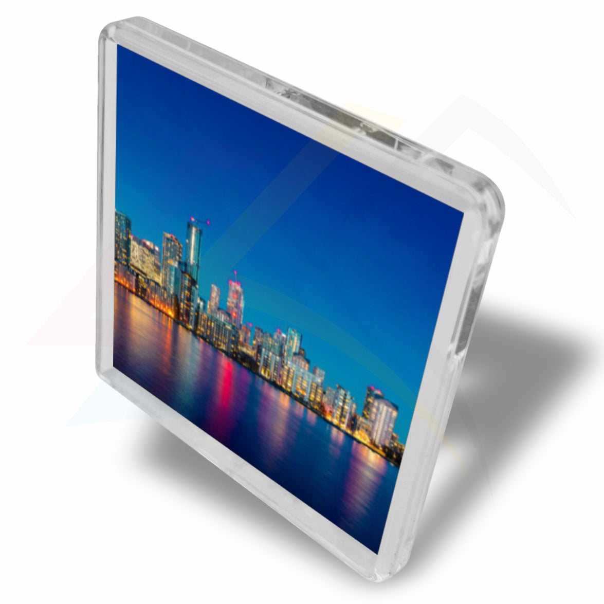 FS02 square 58x58mm acrylic fridge magnet printed photo frame