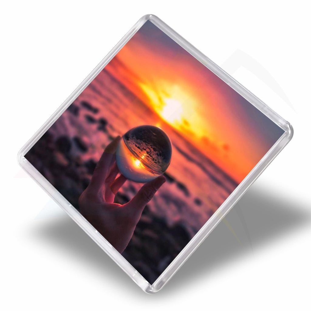 FS02 - 10 Acrylic Fridge Magnet Photo Frame Square 58x58mm Photo Insert - Blank or Printed - Pack of 10