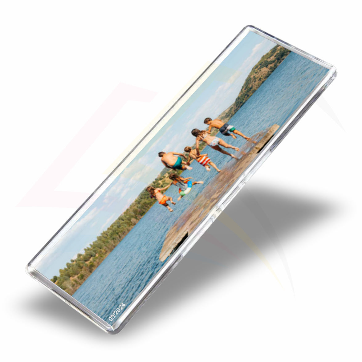 FW02 Panoramic Acrylic Fridge Magnet Rectangular 141x45mm Photo Insert - Blank or Printed - Pack of 50