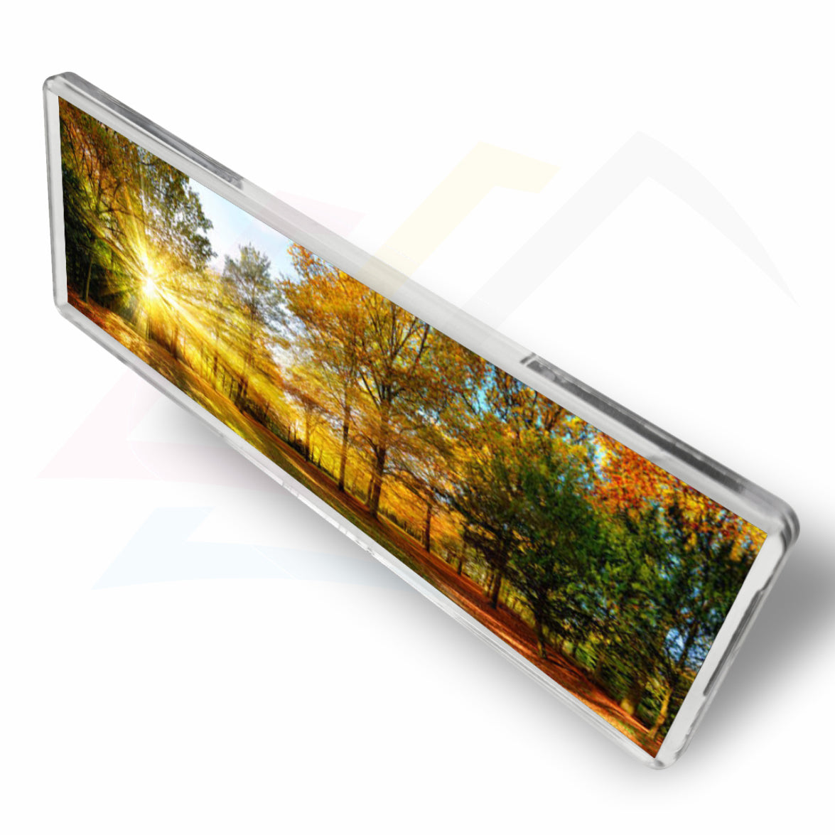 FW02 panoramic fridge magnet 141x45mm insert landscape printed photo frame