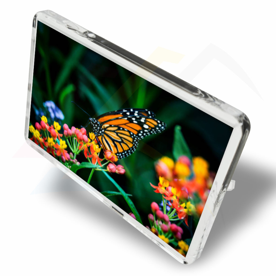 FZ02 printed 70x45mm rectangular acrylic fridge magnet landscape photo frame