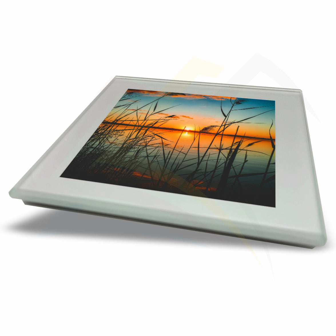 GC1 Glass Coaster Black or Silver 80x80mm Photo Insert - Blank or Printed