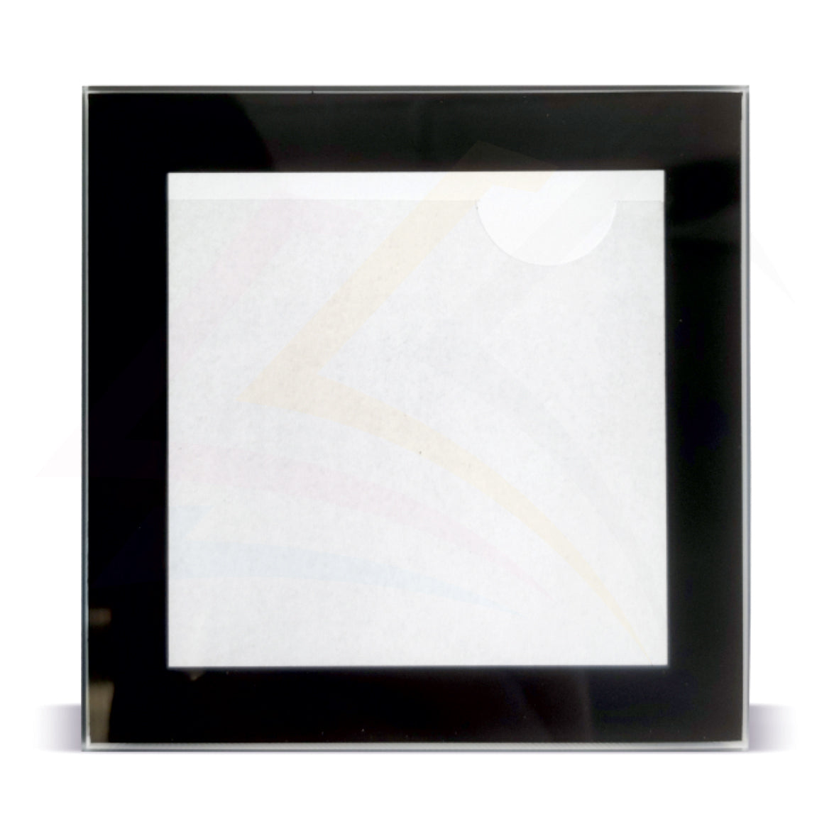 GC1 Glass Coaster Black or Silver 80x80mm Photo Insert - Blank or Printed