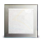 GC1-10 Glass Coaster Black or Silver 80x80mm Photo Insert - Blank or Printed - Pack of 10