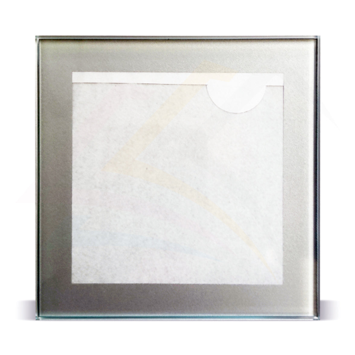 GC1 Glass Coaster Black or Silver 80x80mm Photo Insert - Blank or Printed