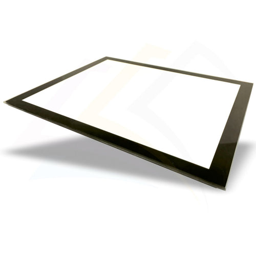 GPM1 - 10 Glass Placemat Black or Silver 254x203mm Photo Insert - Blank or Printed - Pack of 10