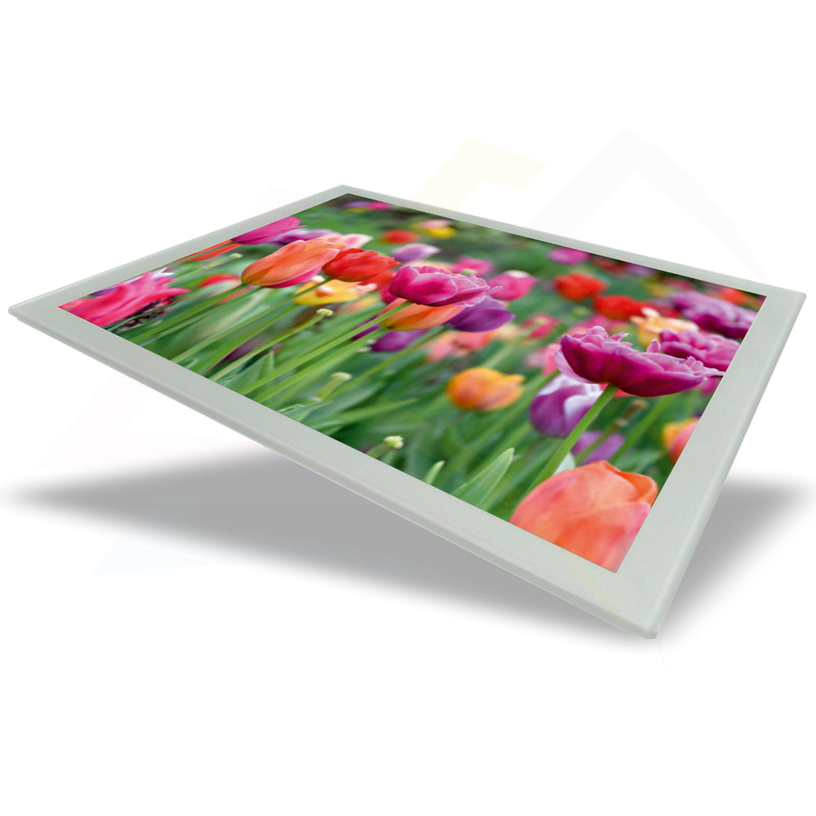 GPM1 Glass Placemat Black or Silver 254x203mm Photo Insert - Blank or Printed
