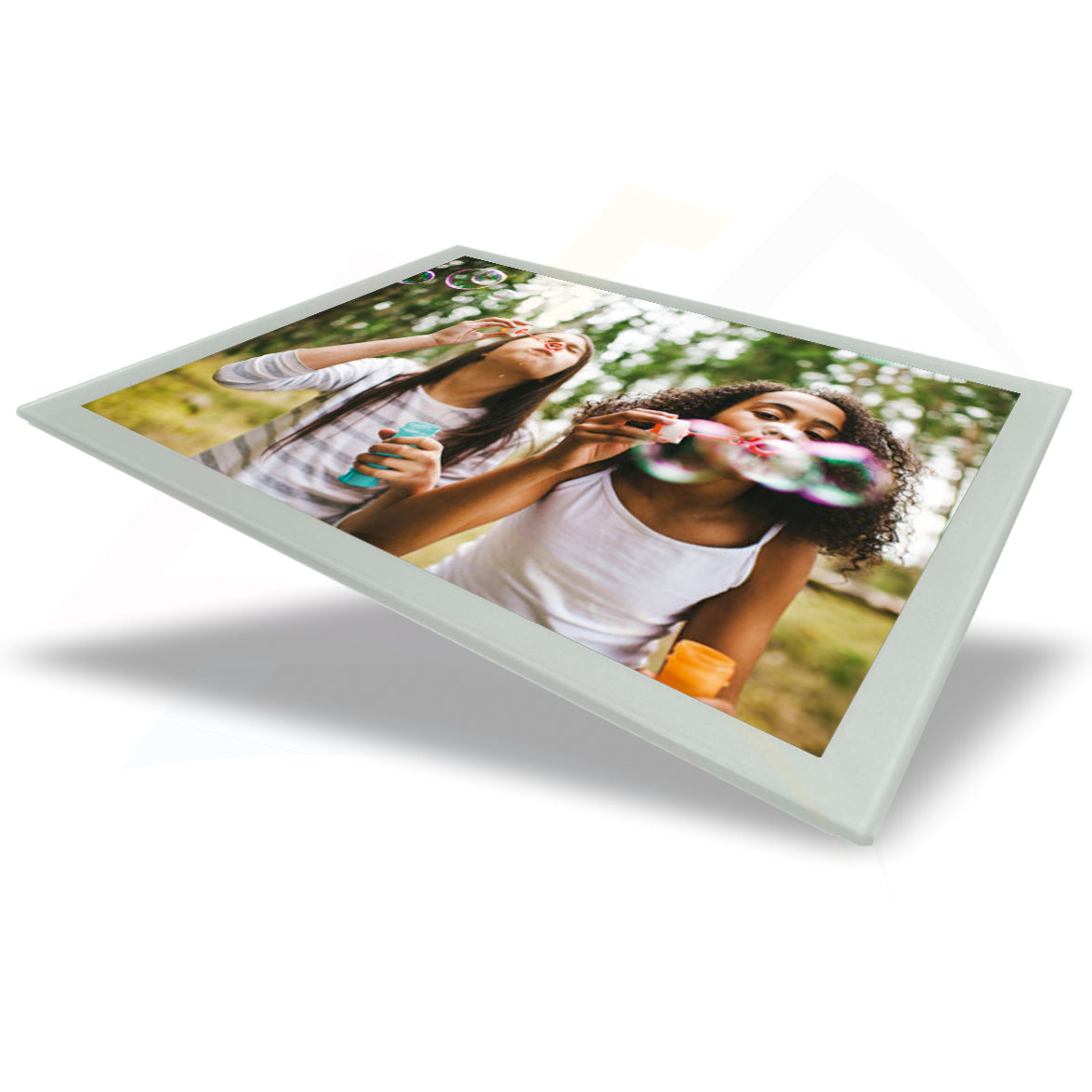 GPM1 Glass Placemat Black or Silver 254x203mm Photo Insert - Blank or Printed