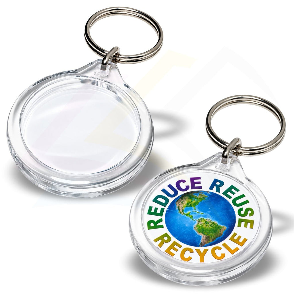 I7-Orb Round 33mm Photo Insert Acrylic Keyring - Blank or Printed