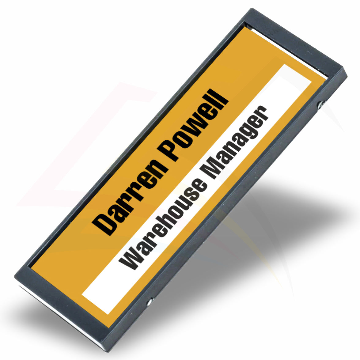 IDB66-5 Acrylic Magnetic ID Name Badge Rectangular 66x21.5mm Photo Insert - Blank or Printed - Pack of 5