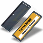 IDB66-5 Acrylic Magnetic ID Name Badge Rectangular 66x21.5mm Photo Insert - Blank or Printed - Pack of 5