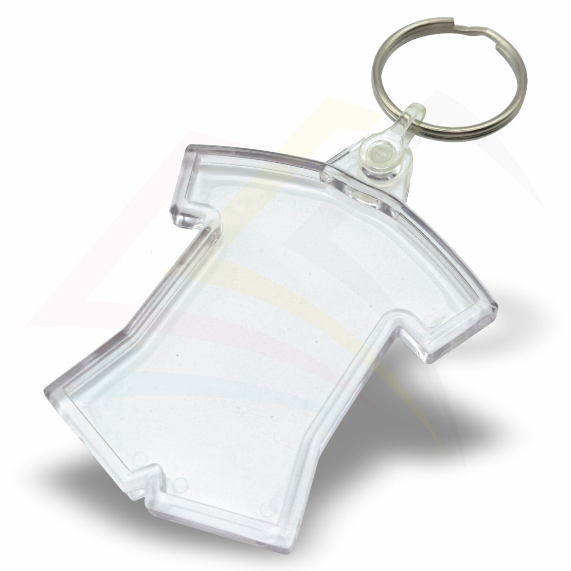 IF02 Shirt & Shorts 53x48mm Photo Insert Sports Acrylic Keyring - Blank or Printed - Pack of 50
