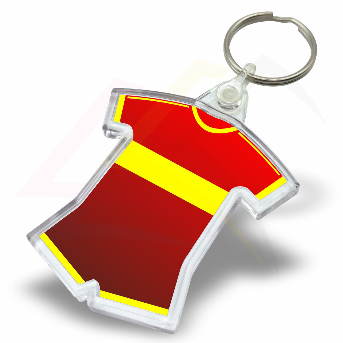 IF02 Shirt & Shorts 53x48mm Photo Insert Sports Acrylic Keyring - Blank or Printed - Pack of 50