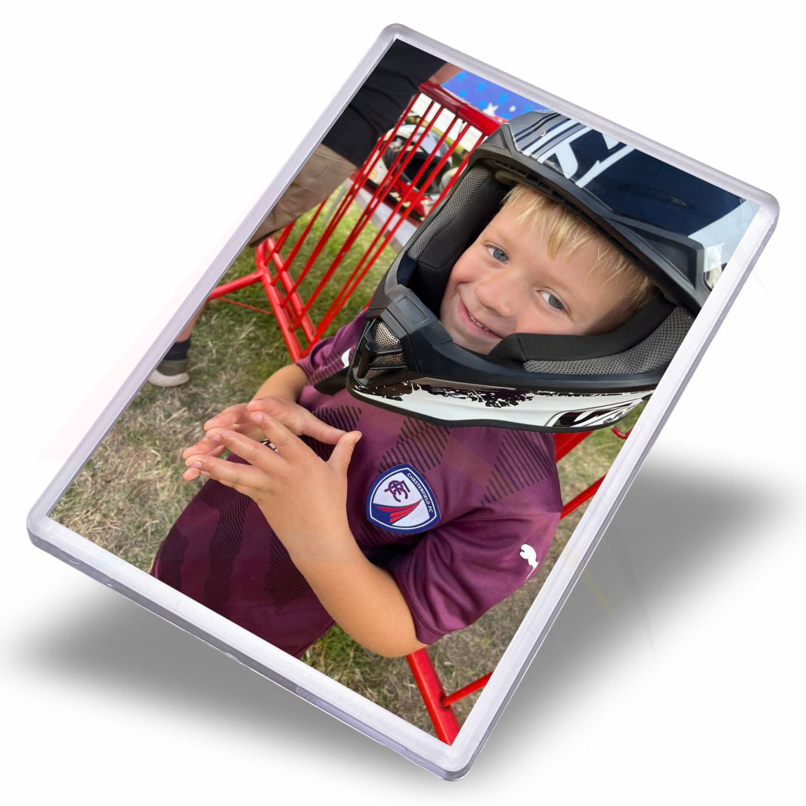 JM1 Jumbo Acrylic Fridge Magnet Rectangular 90x60mm Photo Insert - Blank or Printed - Pack of 50