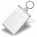 L6 Rectangular 70x45mm Photo Insert Acrylic Keyring - Blank or Printed - Pack of 50