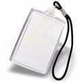 LZ02 Acrylic Luggage Fob Rectangular 70x45mm Photo Insert - Blank or Printed - Pack of 50