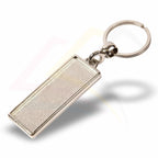 MA-18D-5 50x18mm Rectangular Photo Insert Metal Keyring - Blank or Printed - Pack of 5