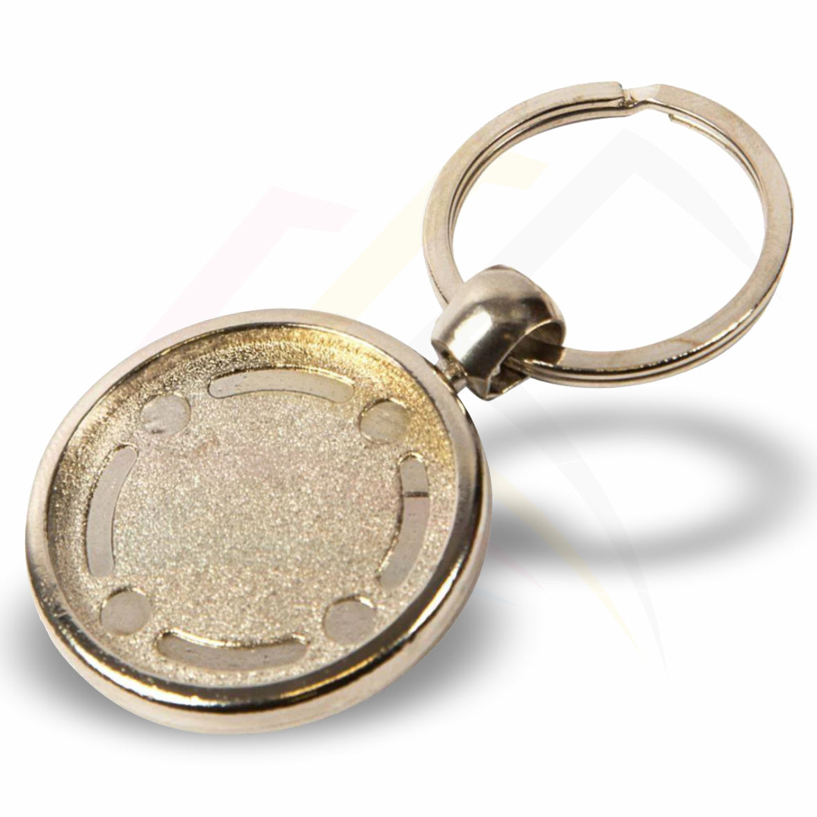 MFT Round 30mm Photo Insert Metal Football Keyring - Blank or Printed - Pack of 100